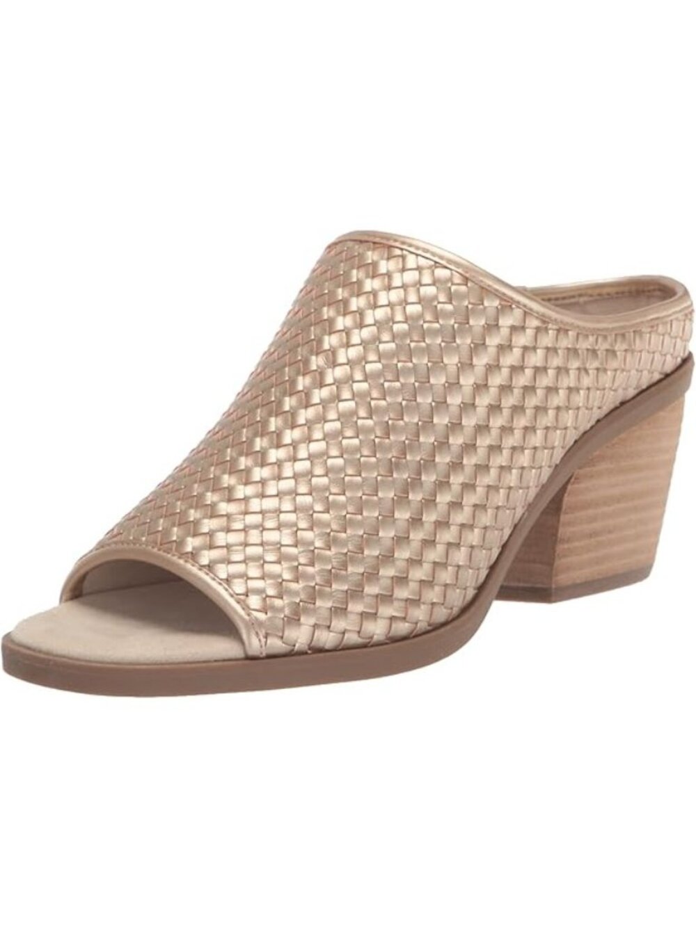 Bella Vita Alivia Women's Sandals 8M Champagne Mule 2" Block Heel NEW - Picture 3 of 8
